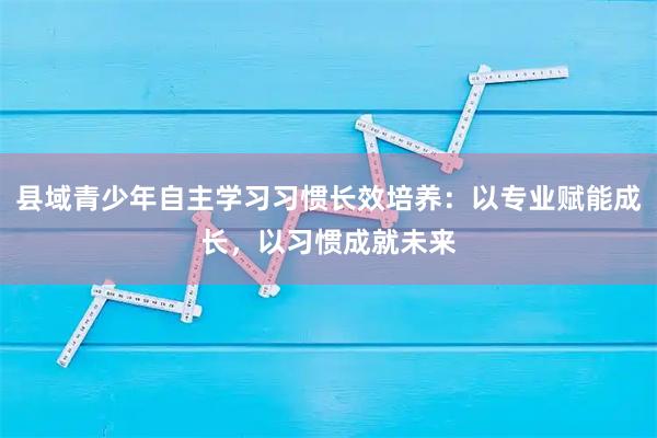 县域青少年自主学习习惯长效培养：以专业赋能成长，以习惯成就未来
