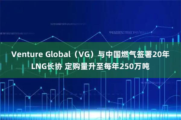 Venture Global（VG）与中国燃气签署20年LNG长协 定购量升至每年250万吨